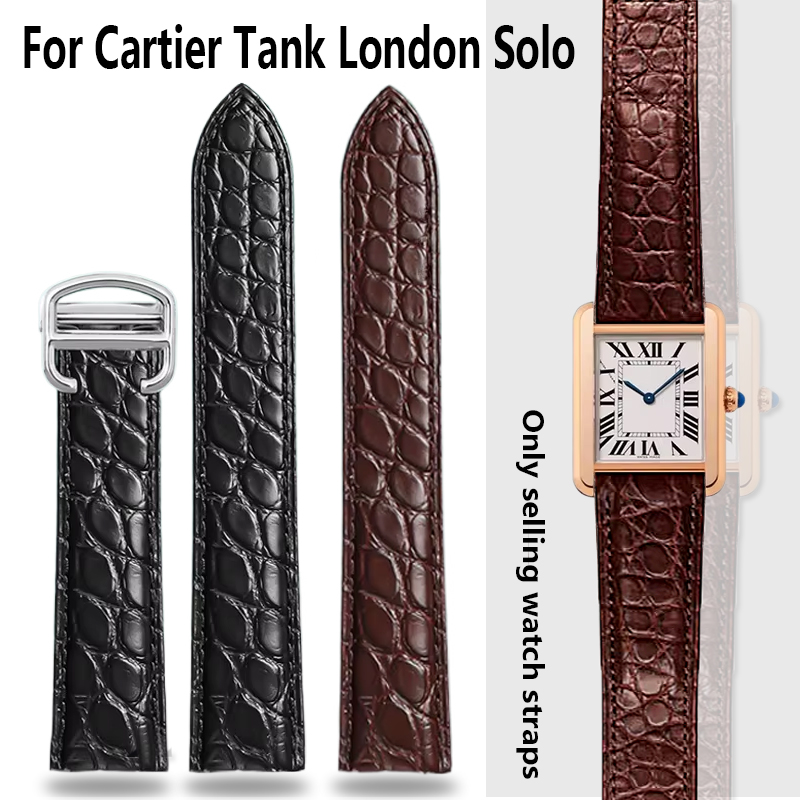 Men'S Accessories London - 악어 가죽 시계줄 16 18 20