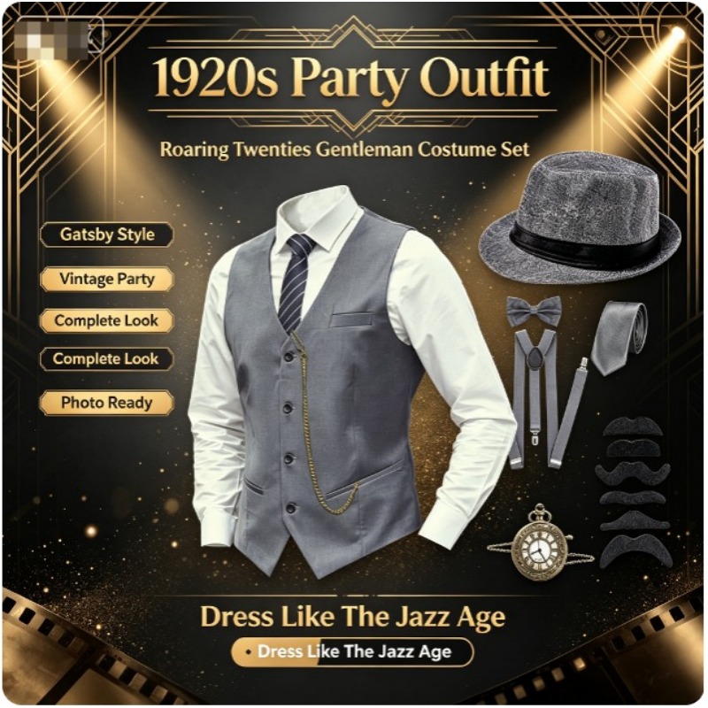 Men'S Accessories In The 1920S - 1920년대 남성 그레이트 개츠비 갱스터 액세서리