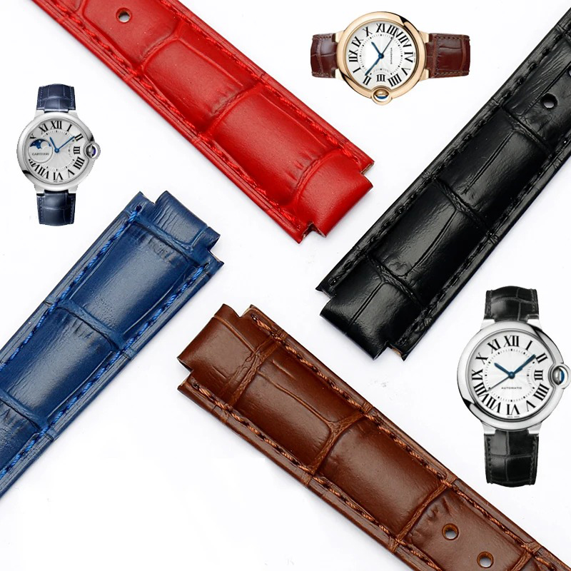 Men'S Accessories Cartier - 14-8mm, 16-8mm, 18-11mm, 20-12mm 가죽 시계줄,