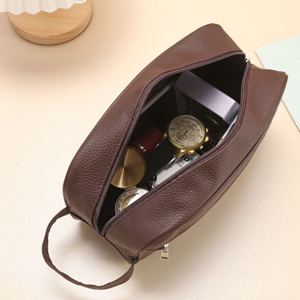 휴대용 대용량 남성용 화장품 가방, 여행용 PU 가죽  - Travel Organizer Men 리뷰 및 가격